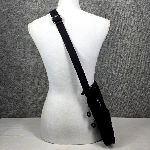 KIPLING WOMEN'S BLACK ALVAR NYLON CROSSBODY BAG – WATER RESISTANT - NO CHARM - Picture 4 of 14